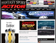 Tablet Screenshot of fantasysportaction.com